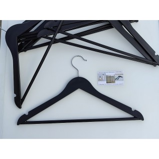 Плечики пластикові з металевим гачком 42х1см. (чорні)